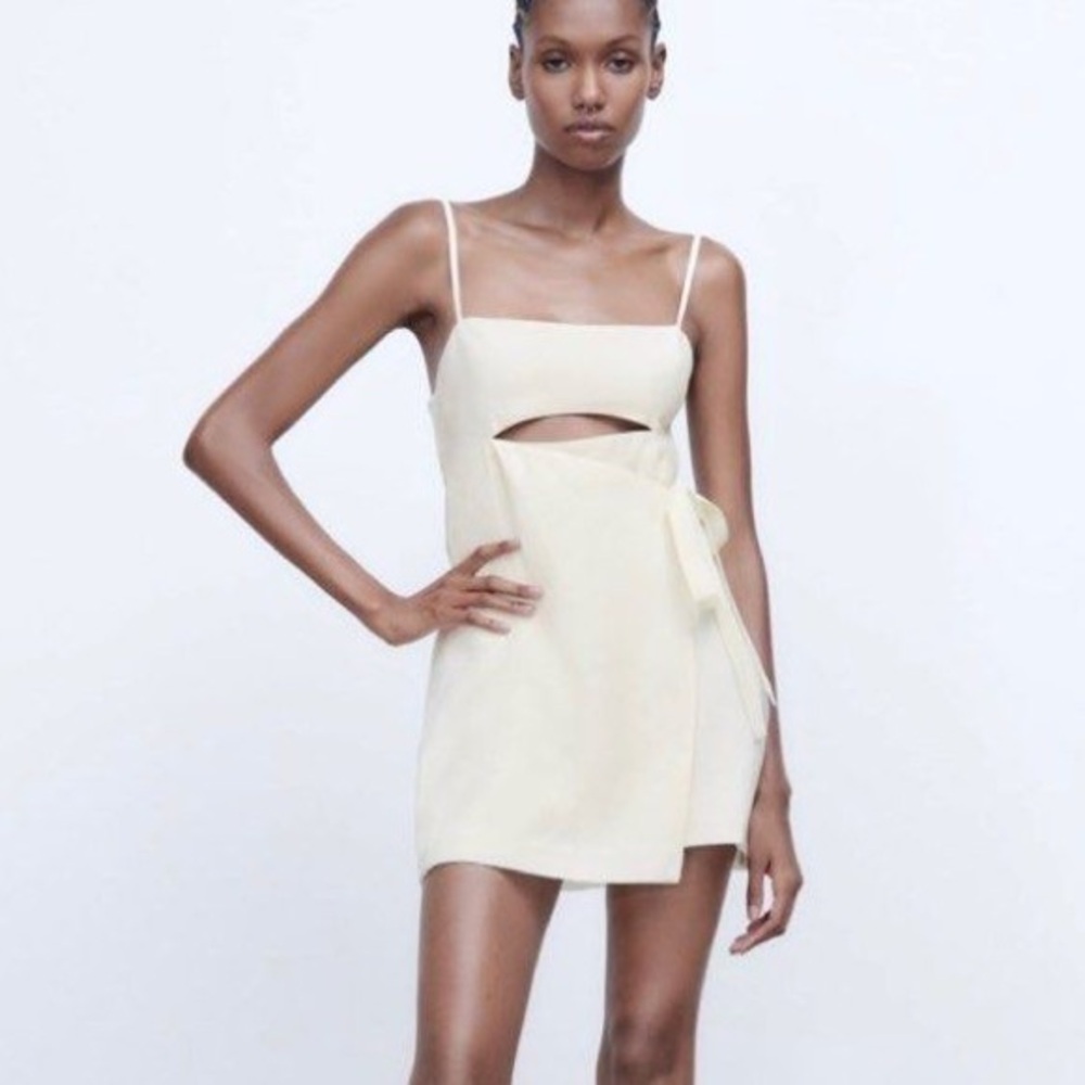 White Cut-Out Jumpsuit Dress